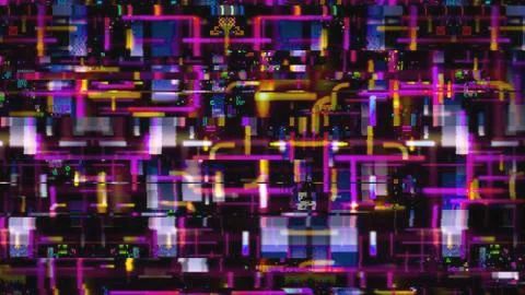 Data Glitch Random Digital Signal Error Stock Illustration