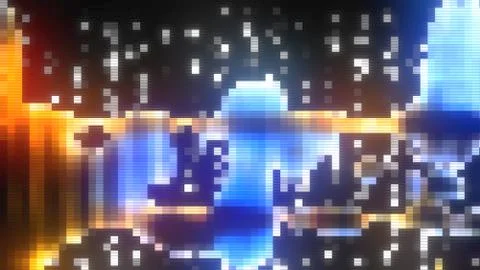 Data Glitch Streaming Data Malfunction Illustrazione stock