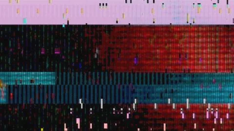 Data Glitch Streaming Data Malfunction Illustrazione stock