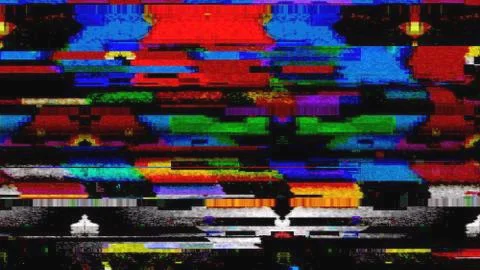 Data Glitch Streaming Data Malfunction Stock-Fotos