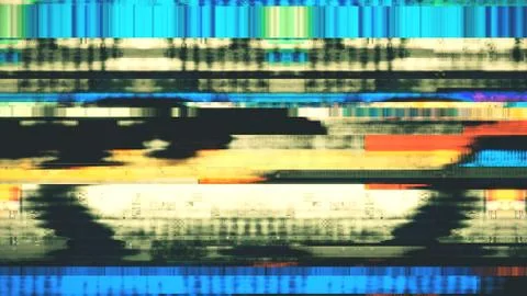 Data Glitch Streaming Data Malfunction Stock-Fotos