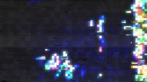 Data Glitch Streaming Video Break Down Stock Illustration