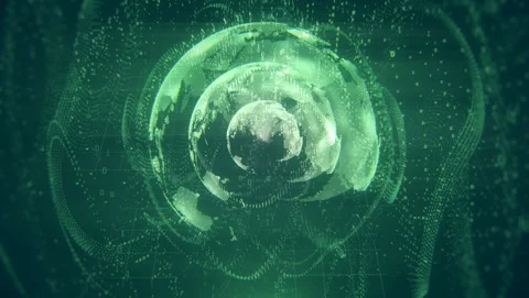 Data Globe Network Stock Footage 103474804