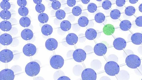 Data globes connected with dotted texture Illustrazione stock