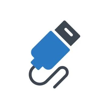 Data glyph color icon Stock Illustration