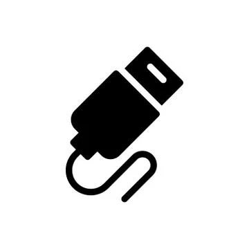 Data glyph flat icon 스톡 일러스트
