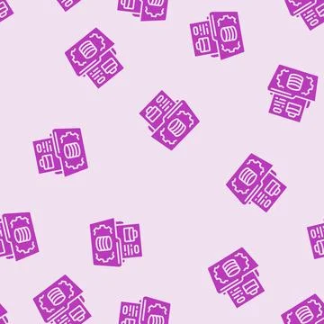 Data governance business process glyph seamless pattern Stock Illustration