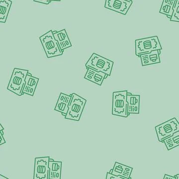 Data governance business process line seamless pattern Stock Illustration