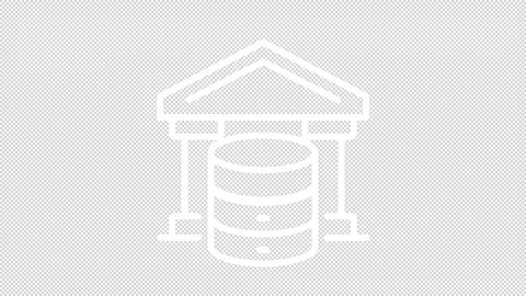 Data governance white line animation Stock Footage 340285505