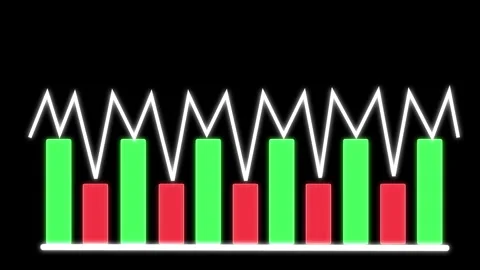 Data graph goes stagnan Stock Footage 296081480