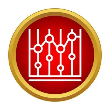 Data graph icon representing analysis and statistics 스톡 일러스트