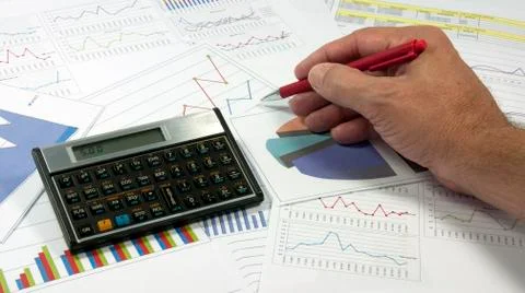 Data graphics analysis Stock Photos