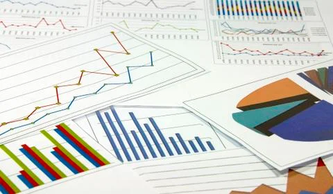 Data graphics analysis Stock Photos