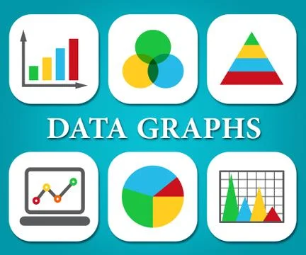  Data Graphics Meaning Graphs Information And Statistic Stock Illustration