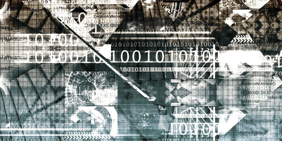 Data Grid Illustrazione stock