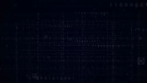 Data Grid - Loop Background Dark Stock Footage 153445853
