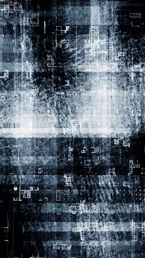 Data Grid Numeric Glitch Interface Digital Data Grid Numeric Glitch Interface Stock Footage 333910401