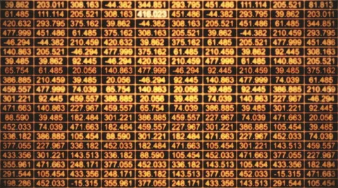A data grid of streaming numbers - Data Storm 0582 HD, 4K Stock Video Stock Footage 63396448