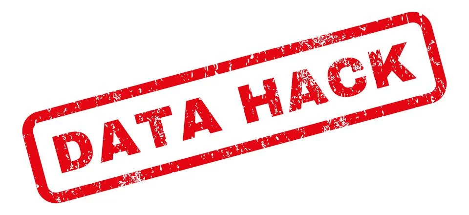 Data Hack Rubber Stamp Illustrazione stock
