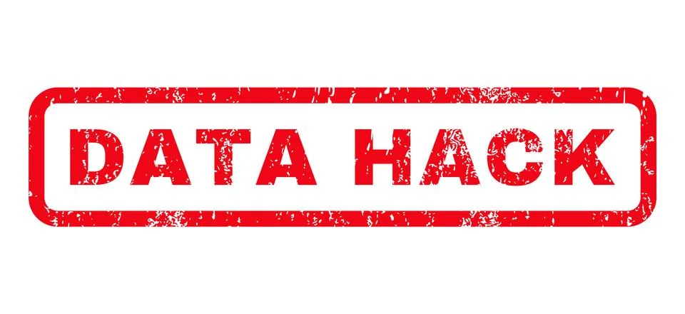 Data Hack Rubber Stamp Stock Illustration