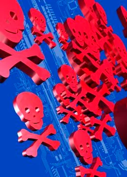 Data hacking, artwork Illustrazione stock