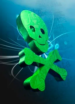 Data hacking, artwork Illustrazione stock