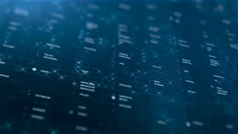 Data Highway Communication Technology Business Background Blue Stock Footage 199958559