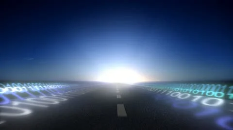 Data HighWay Stock Footage 12389900