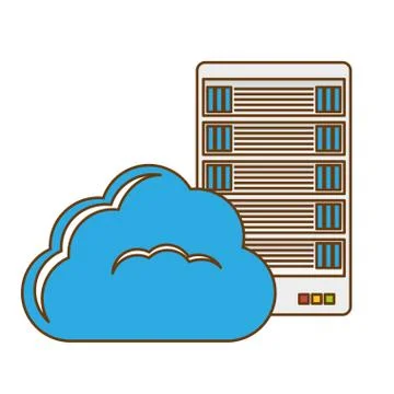 Data hosting optimization application related Illustrazione stock