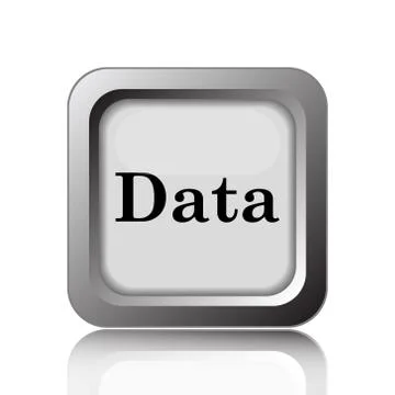 Data icon. Internet button on white background.. Stock Illustration