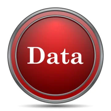 Data icon. Internet button on white background.. Stock Illustration