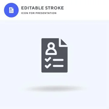 Data icon vector, filled flat sign, solid pictogram isolated on white, logo Stock Illustration