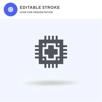 Data icon vector, filled flat sign, solid pictogram isolated on white, logo Stock Illustration