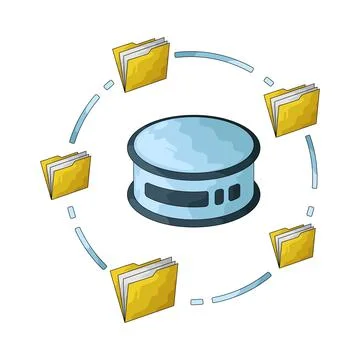 Data illustration Stockillustratie