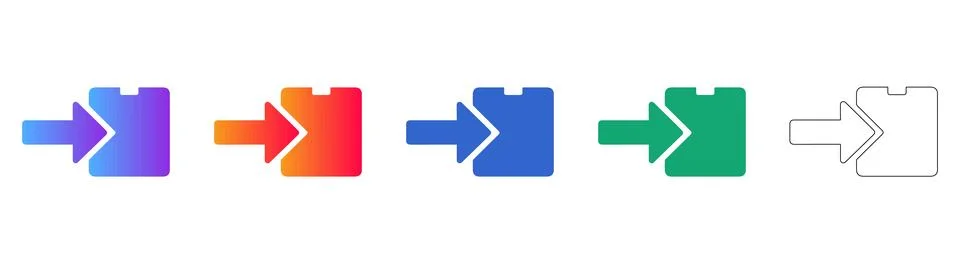 Data Import File Upload Symbol Collection Stock Illustration
