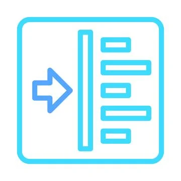 Data Import Icon, Process Simplification Concept Stock Illustration
