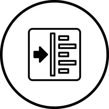 Data Import Icon Vector Design: Simple Graphic for Digital File Transfer Pr.. Stock Illustration