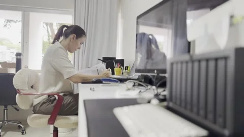 Data information consumption, professional analysis, office equipment Stock Footage 303622215