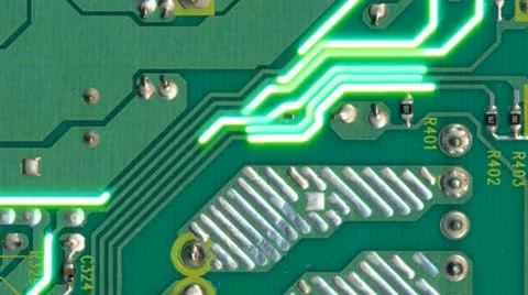 Data information flow (loop) Stock Footage 10832628