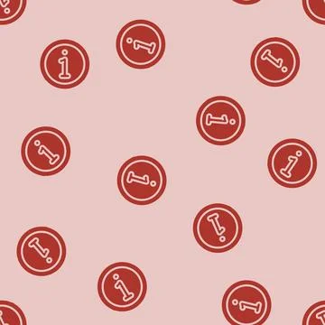 Data information glyph vector seamless pattern Illustrazione stock