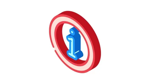 Data information isometric icon animation Video stock 327276161