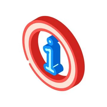 Data information isometric icon vector illustration Stock Illustration