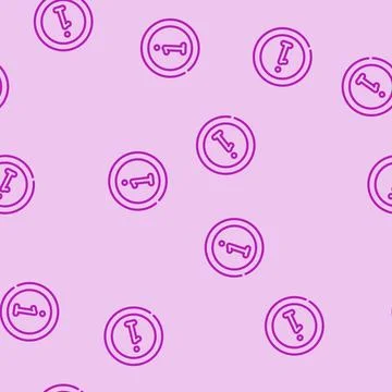 Data information line vector seamless pattern Stock Illustration