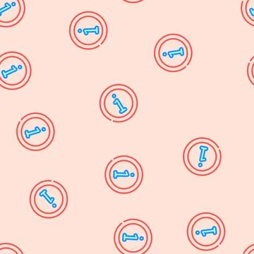 Data information vector seamless pattern Stock Illustration