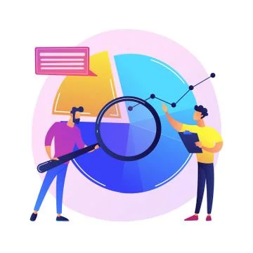 Data initiative abstract concept vector illustration. Stock Illustration