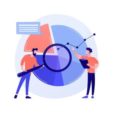 Data initiative abstract concept vector illustration. Stock Illustration