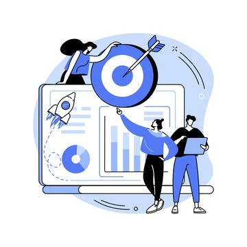 Data initiative abstract concept vector illustration. Stock Illustration