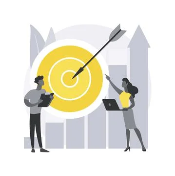 Data initiative abstract concept vector illustration. Stock Illustration