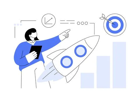 Data initiative abstract concept vector illustration. Stock Illustration