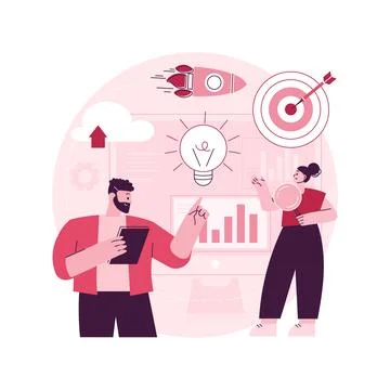 Data initiative abstract concept vector illustration. Stock Illustration